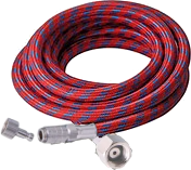 6 Foot Hose With 1/8Bsp Thread For Airbrush End And 1/4Npt On Compressor  End